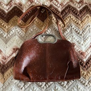 🎉 Host Pick! Peter Edward Tooled Leather Satchel Bag
